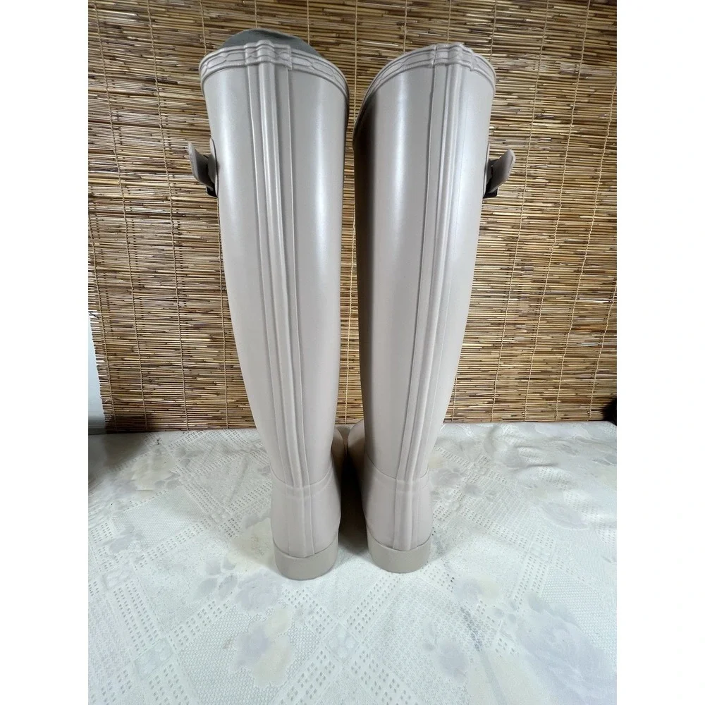 Hunter Original Tall Boot Light Natural  Women's Size 10M